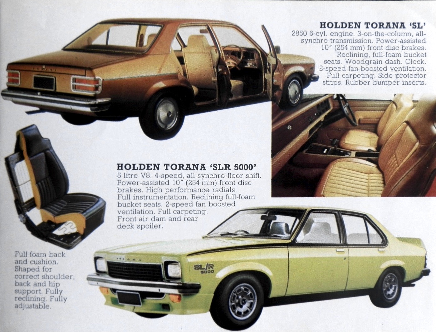 1974 Holden LH Torana Sedan Brochure Page 1